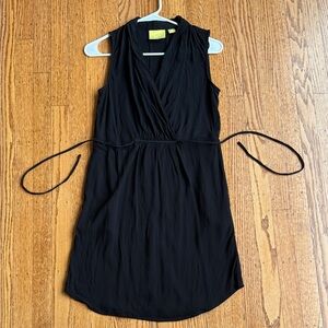 Maeve Black Sleeveless Wrap Dress